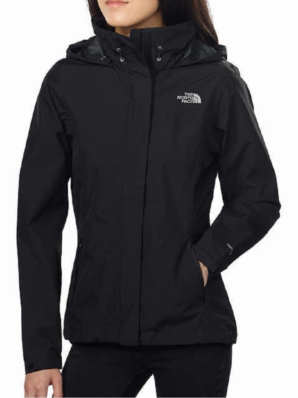 The North Face Womens Medium Sangro Jacket Hooded Waterproof Black